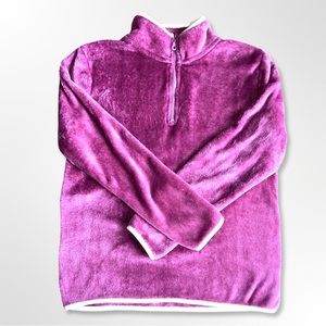 🪩4/$20!! Wallflower Half-Zip Fleece Magenta Pullover M 🪩4/$20!!